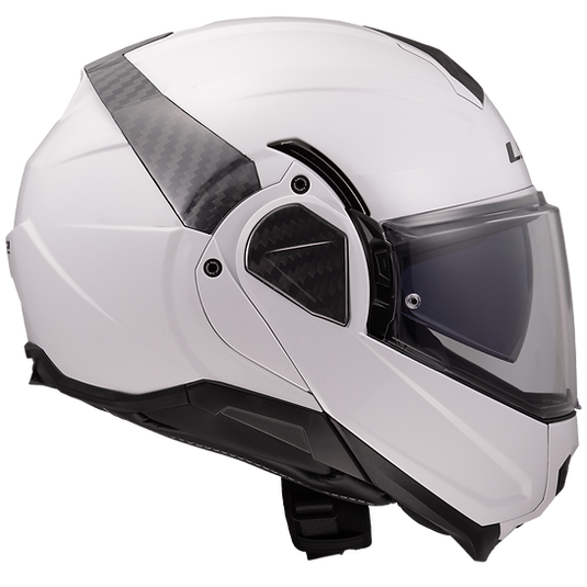 LS2 SOLID - GLOSS WHITE - Advant II Helmet