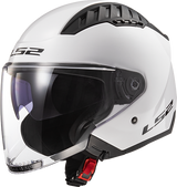 LS2 SOLID - GLOSS WHITE - Copter Helmet