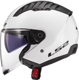 LS2 SOLID - GLOSS WHITE - Copter Helmet