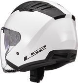 LS2 SOLID - GLOSS WHITE - Copter Helmet