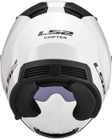 LS2 SOLID - GLOSS WHITE - Copter Helmet