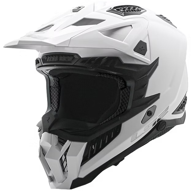 LS2 SOLID - GLOSS WHITE - X-Force Helmet