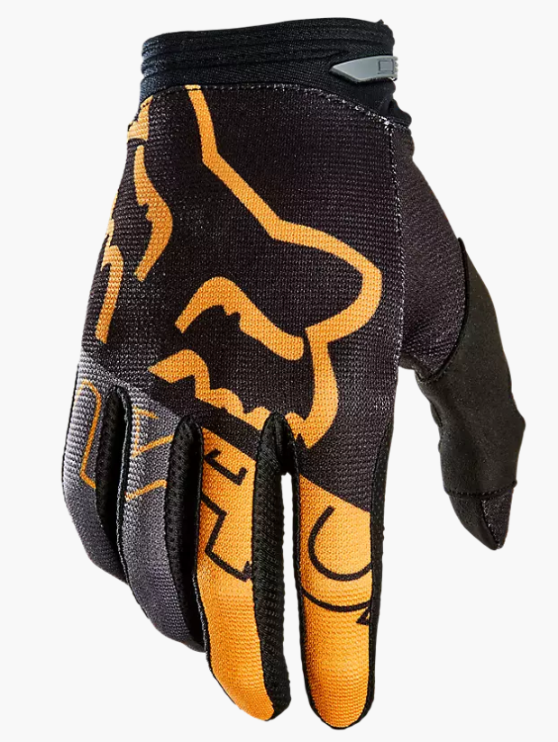 Fox 180 Skew Gloves Black Gold Performance Moto Parts