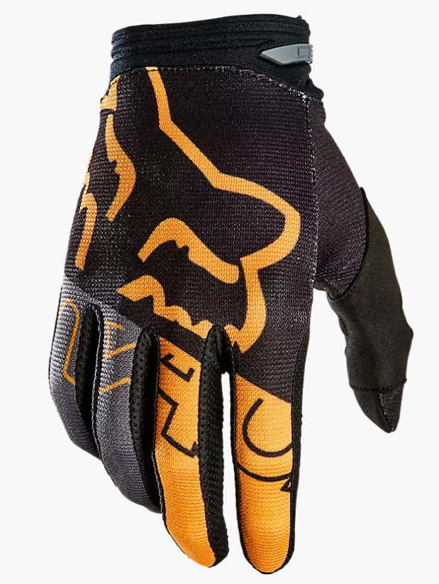 Fox 180 Skew Gloves Black/Gold