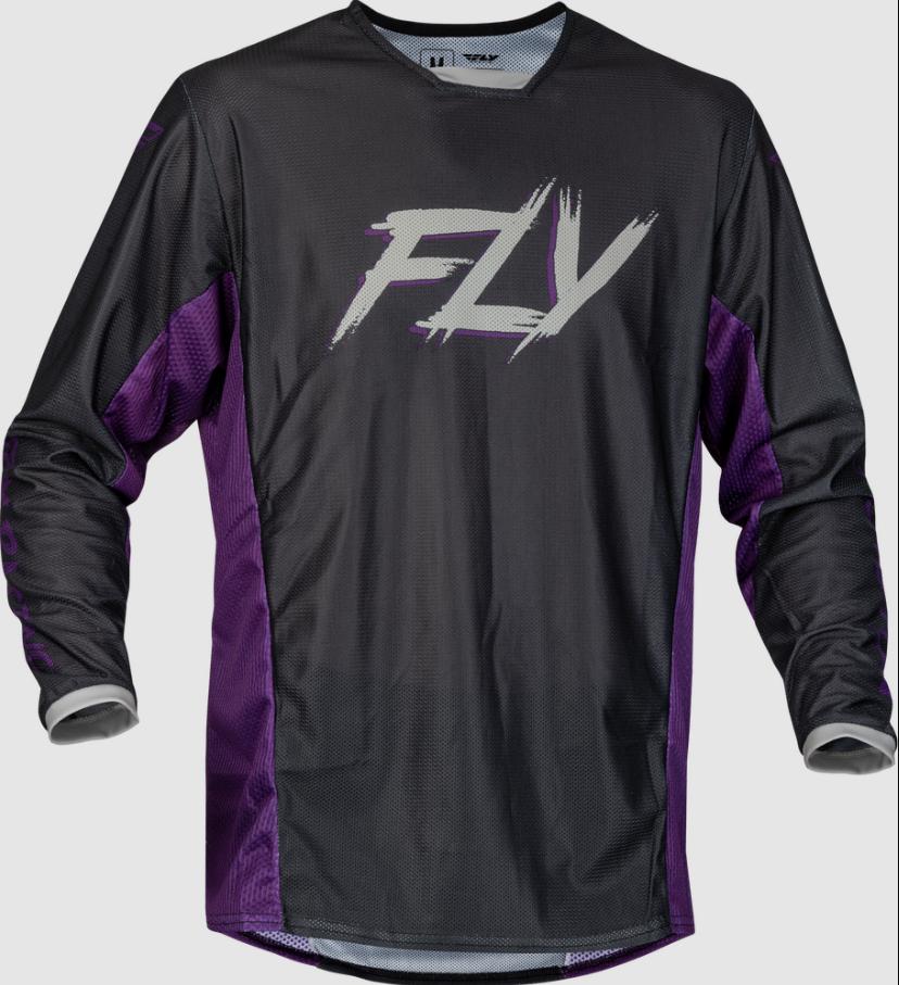 Fly Racing Kinetic Mesh Rave Jersey Black/Purple/Silver