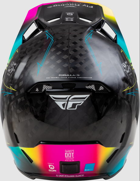Fly Racing Formula S Carbon Legacy Helmet Black/Electric Blue/Fuschia
