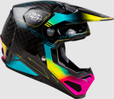 Fly Racing Formula S Carbon Legacy Helmet Black/Electric Blue/Fuschia