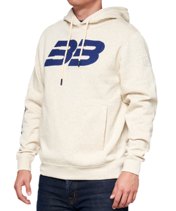 100% BB33 Pullover Welt Pocket Hoodie - Oatmeal - Large