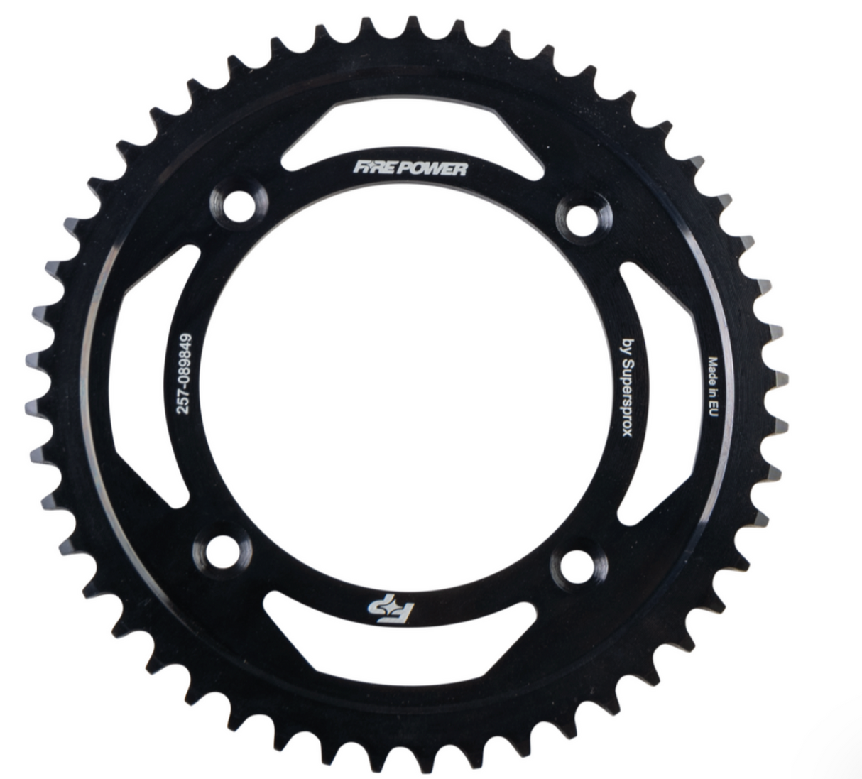 FIRE POWER REAR SPROCKET STEEL 49T BLK