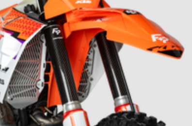 FIRE POWER CARBON FIBER FORK SHIELD LOWER 52 MM X 260 MM