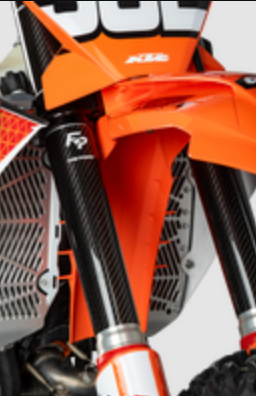 FIRE POWER CARBON FIBER FORK SHIELD LOWER 52 MM X 260 MM