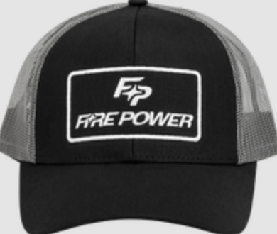 FIRE POWER CURVED BILL HAT BLACK/GREY