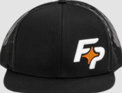 FIRE POWER FLAT BILL FP HAT BLACK