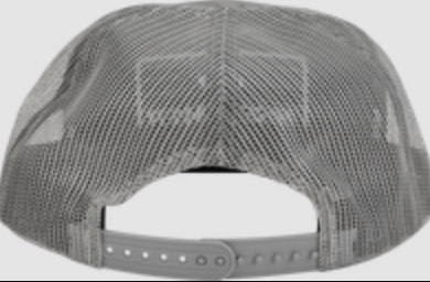 FIRE POWER FLAT BILL PATCH HAT GREY