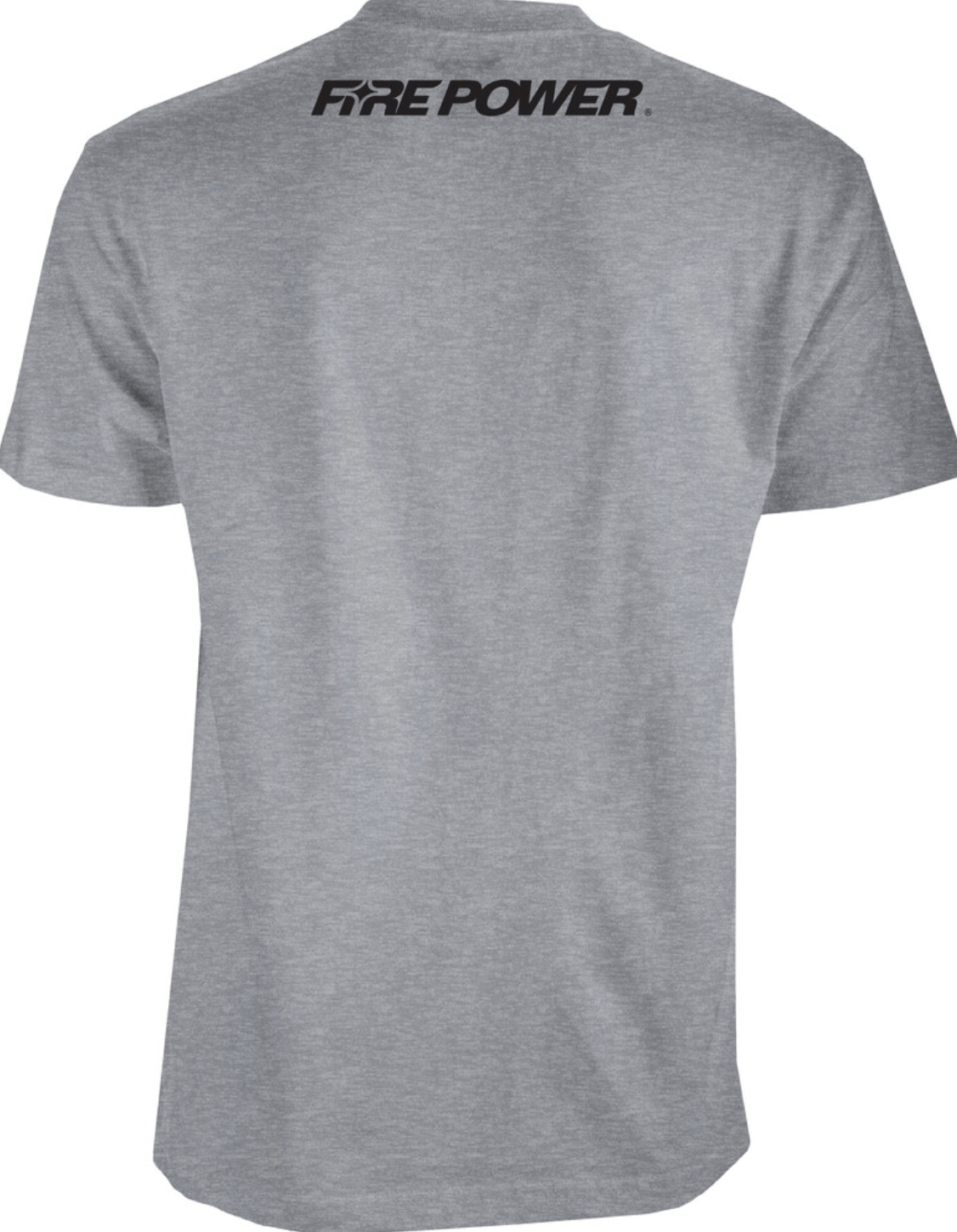 FIRE POWER FIRE POWER TEE GREY HEATHER XL