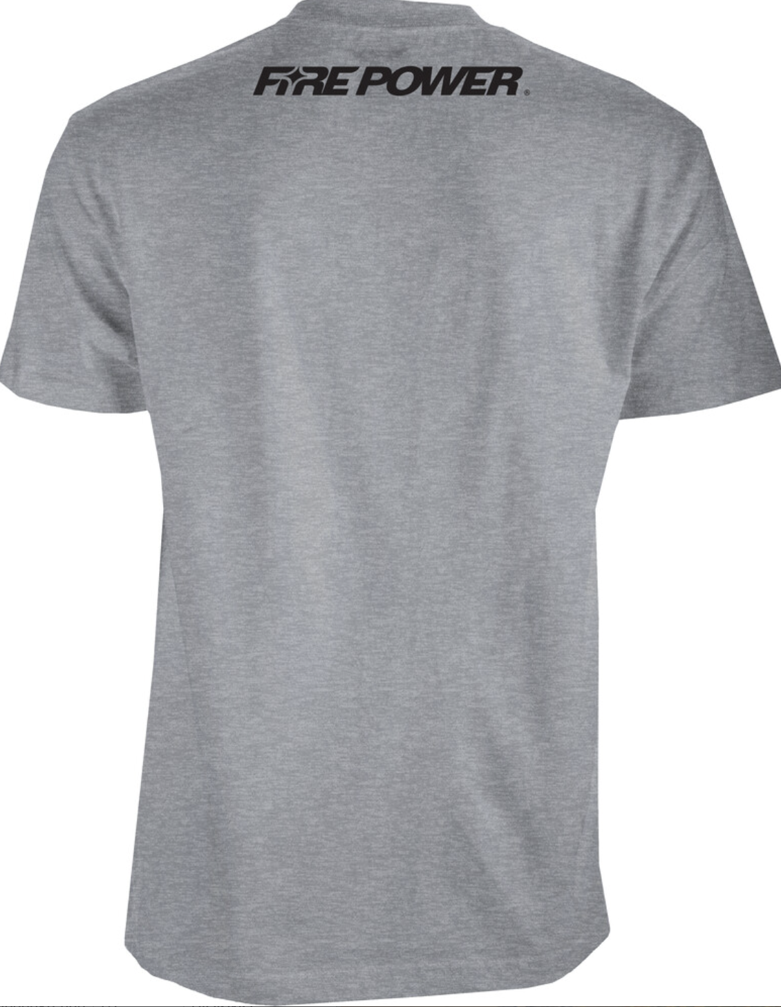 FIRE POWER FIRE POWER TEE GREY HEATHER 2X