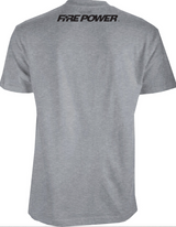 FIRE POWER FIRE POWER TEE GREY HEATHER 2X