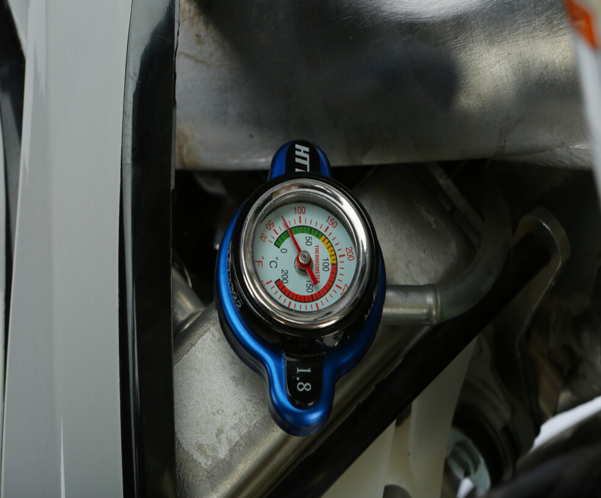FIRE POWER RADIATOR CAP W/ TEMPERATURE GAUGE - JAPANESE MODELS