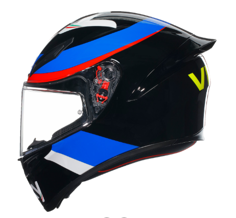 agv helmet specifications AGV K1 S VR46 Sky Racing Team Helme Black/Blue – Performance Moto Parts