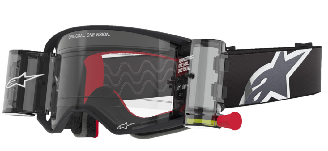 Alpinestars Supertech Roll-Off Goggle - Corp - Black/Gray - Clear