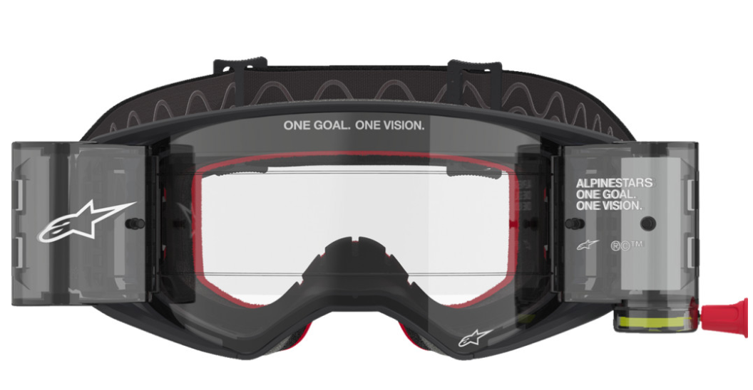 Alpinestars Supertech Roll-Off Goggle - Corp - Black/Gray - Clear