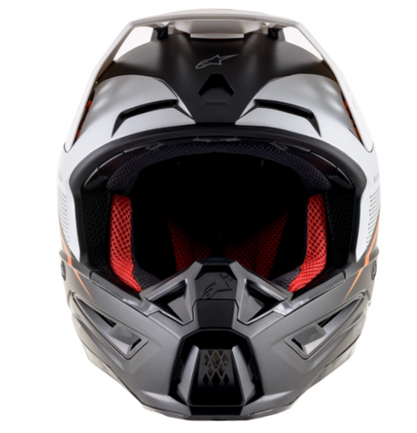 Alpinestars SM5 Helmet - Rayon - Black/White/Orange