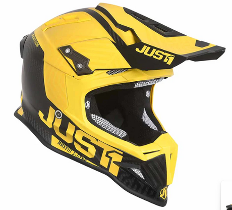 Just1 J12 Carbon Syncro / Yellow / Matte Size M