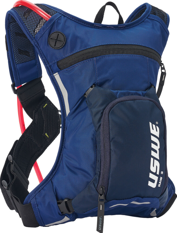 USWE Moto Hydro 3 Factory Blue 2.0L Hydration Pack PNP Tube