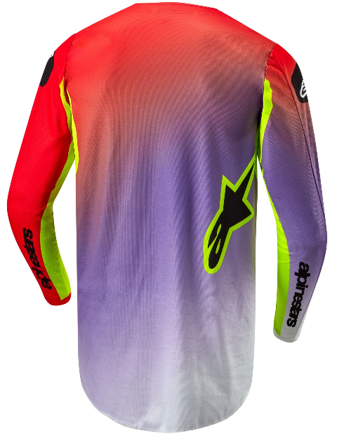 ALPINESTARS FLUID LUCENT JERSEY WHITE/NEON RED/YELLOW FLUO