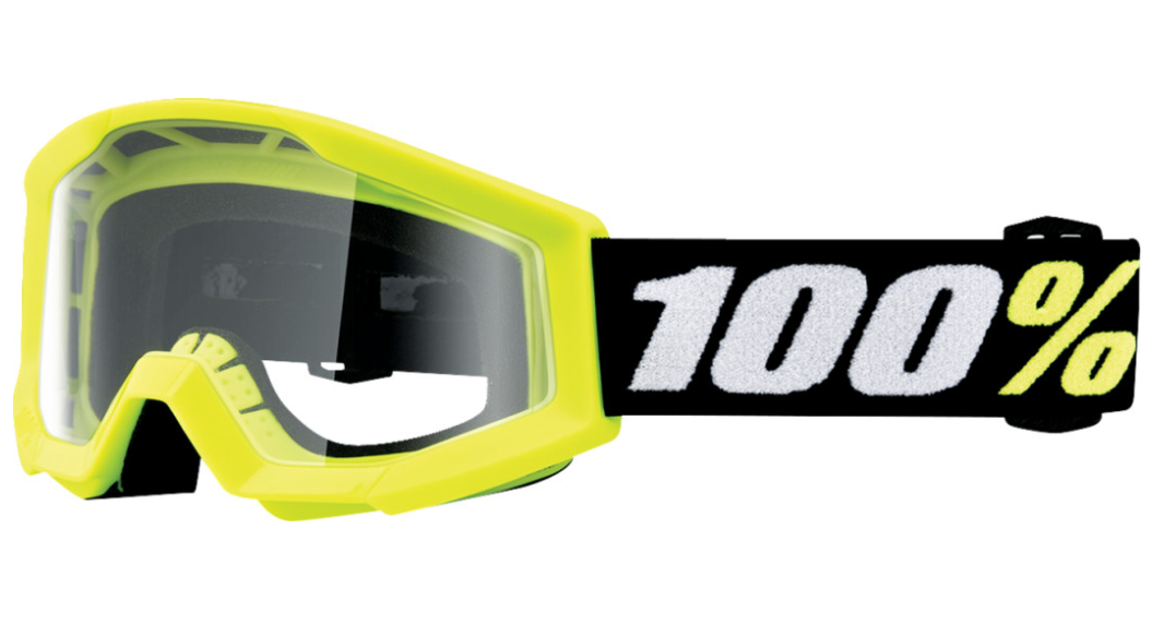 100% Strata Mini Goggle - Yellow - Clear