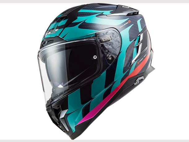 LS2 CHALLENGER CARBON FULL FACE HELMET