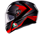 AGV K3 Helmet - Striga - Black/Gray/Red