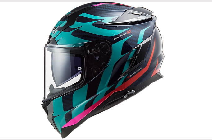 LS2 CHALLENGER CARBON FULL FACE HELMET