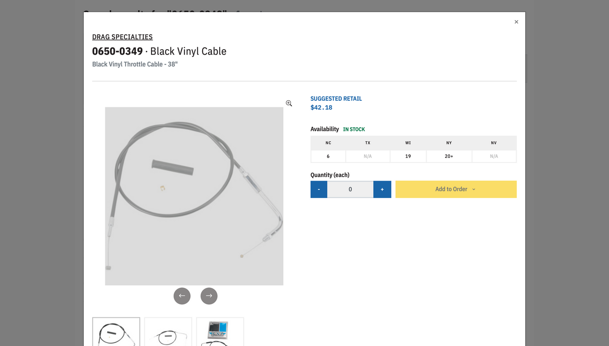 Black Vinyl Cable