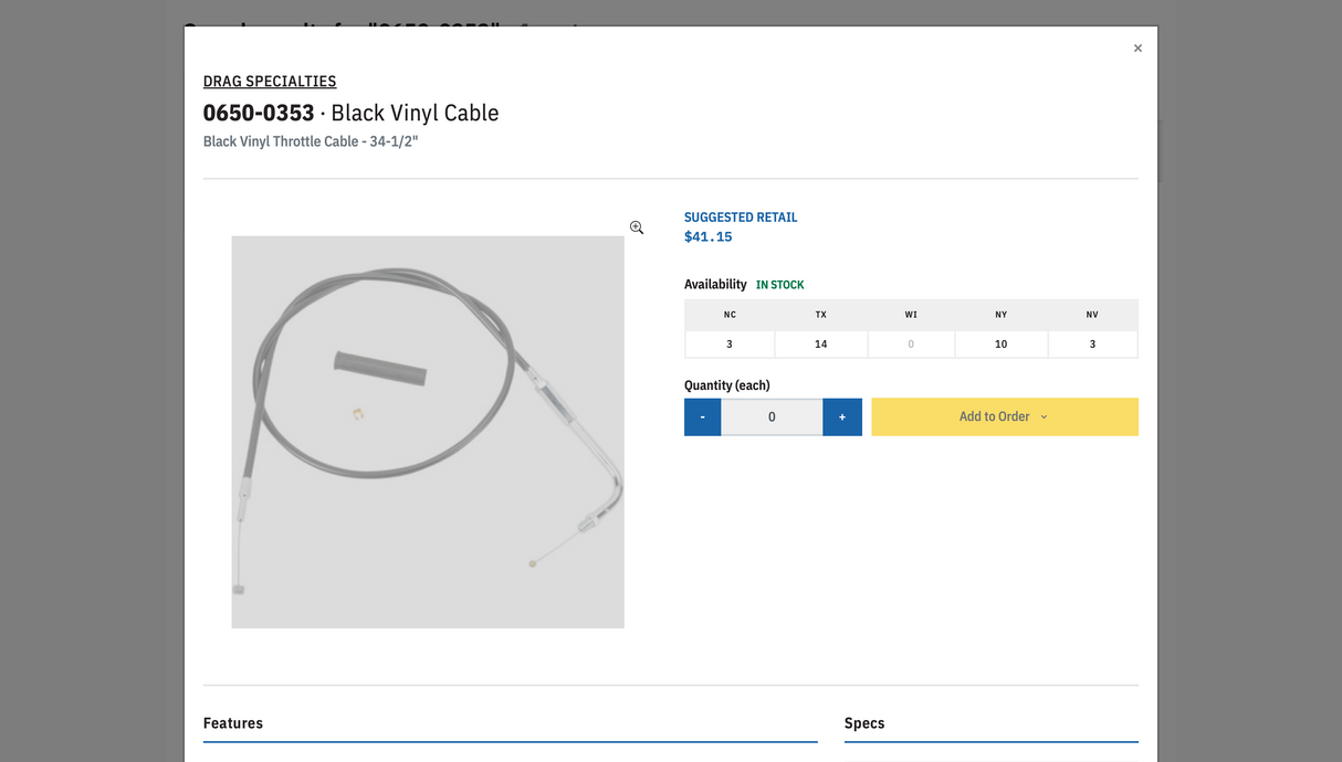 Black Vinyl Cable