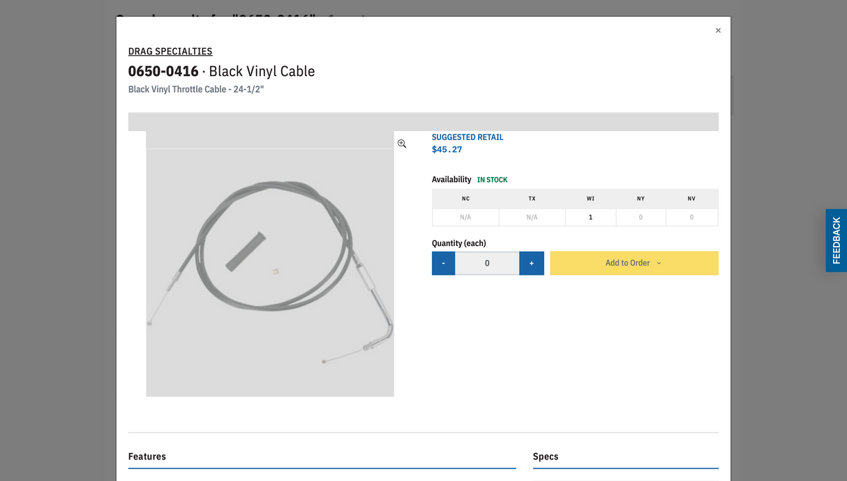 Black Vinyl Cable