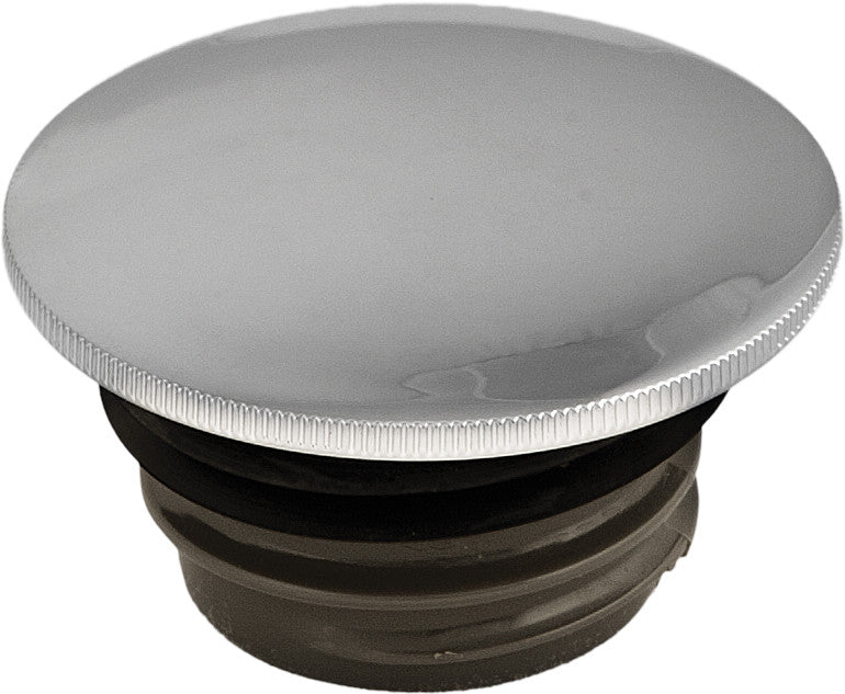 HARDDRIVE GAS CAP SCREW-IN SMOOTH VENTED CHROME `96-24