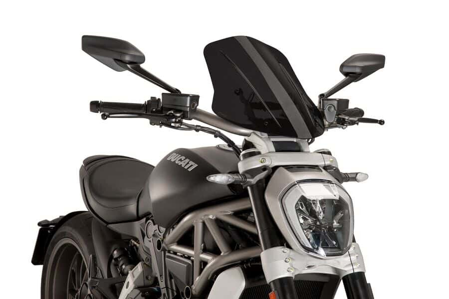 PUIG WINDSCREEN NAKED NEW GEN SPORT DARK SMOKE DUC