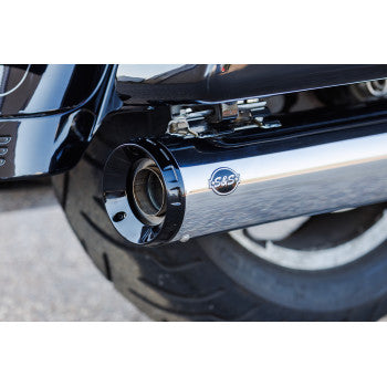 S&S Cycle 4-1/2" GNX Slip-On Mufflers - Chrome