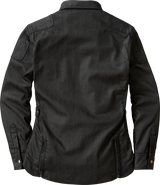 COVERT WOMENS WAX RIDING SHIRT BLACK