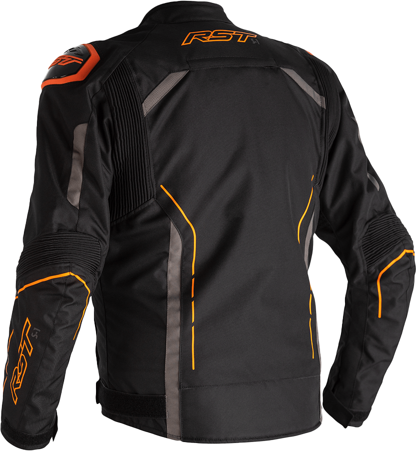 S1 CE JACKET BLK/GRY/NEON ORG TEXTILE
