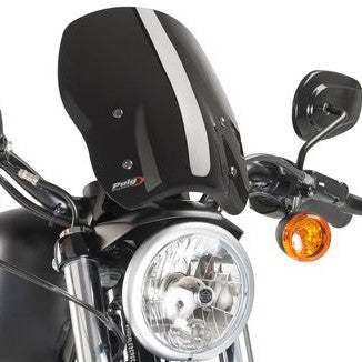 PUIG WINDSCREEN NAKED NEW GEN BLACK `04-UP XL (EX 48)