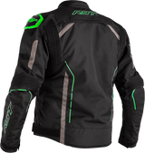 S1 CE JACKET BLK/GRY/NEON GRN TEXTILE