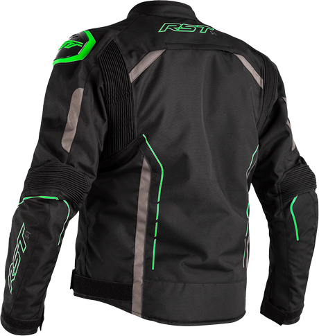 S1 CE JACKET BLK/GRY/NEON GRN TEXTILE