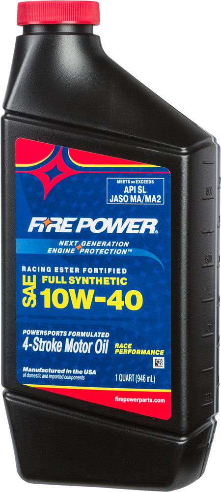 FIRE POWER SYNTHETIC ESTER OIL 10W40 4T 1 QT (12/CASE  SOLD EA)