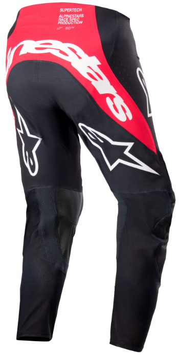 ALPINESTARS SUPERTECH WARD PANTS BLACK/RED BERRY