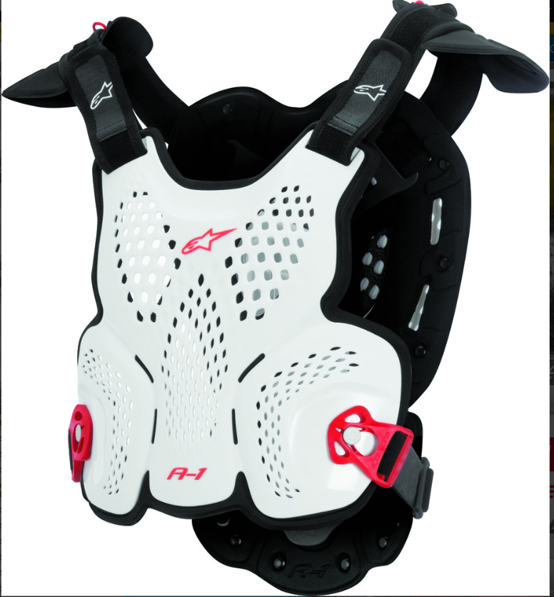 ALPINESTARS A-1 ROOST GUARD WHITE/BLACK/RED