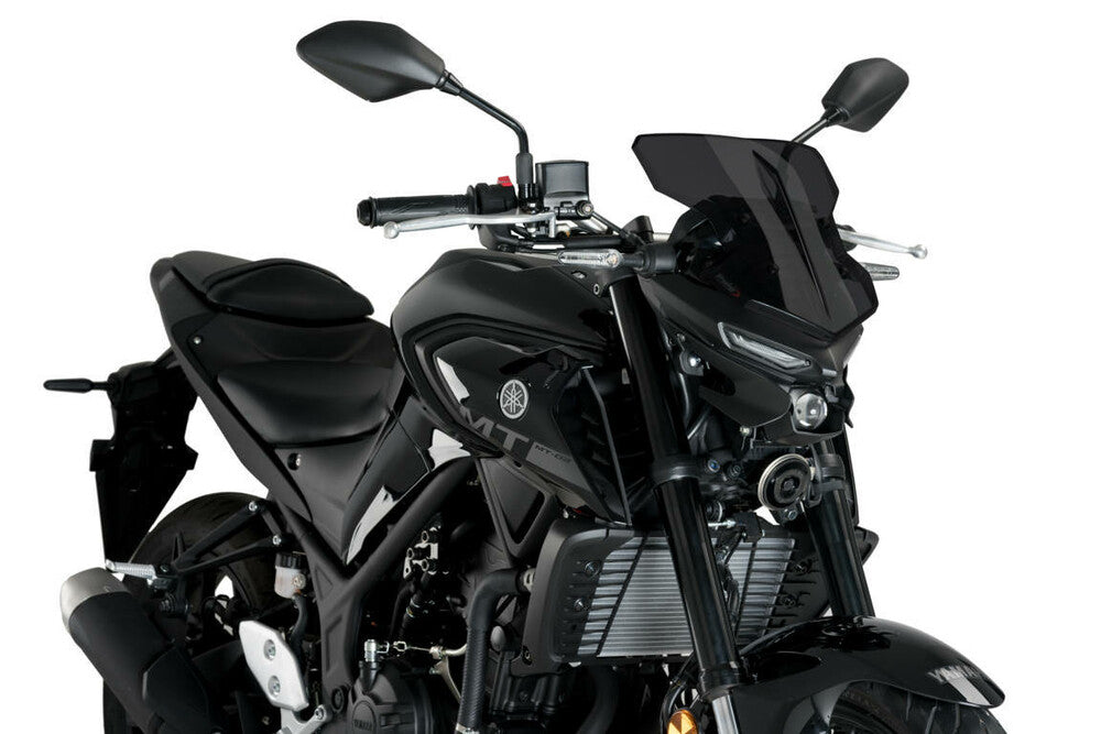PUIG WINDSCREEN NAKED NEW GEN SPORT DARK SMOKE YAM