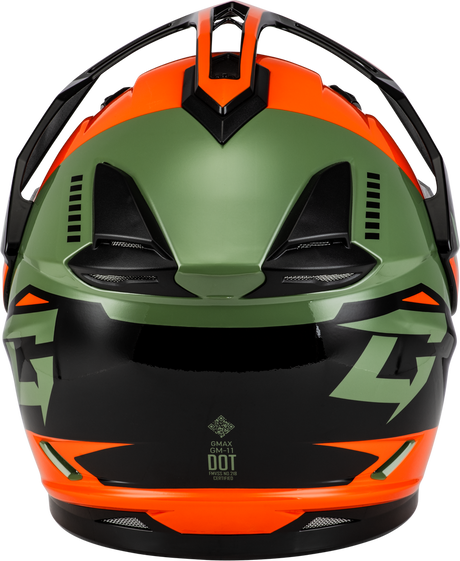 GM-11S RONIN SNOW HELMET ORANGE/GREEN/BLACK
