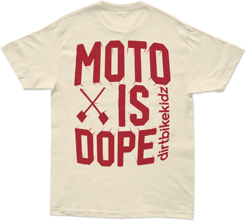 DBK MOTO IS DOPE TEE CREAM XL